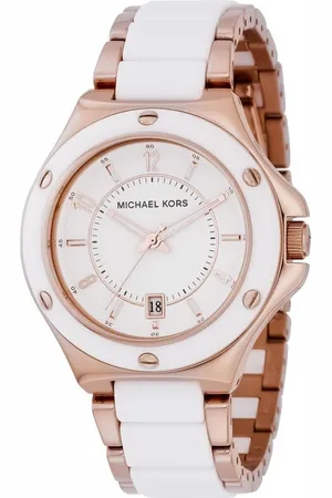 Michael Kors Tilbehør, Dame, Lyserød, ONE SIZE, Uld, Quartz Analogt Ur
