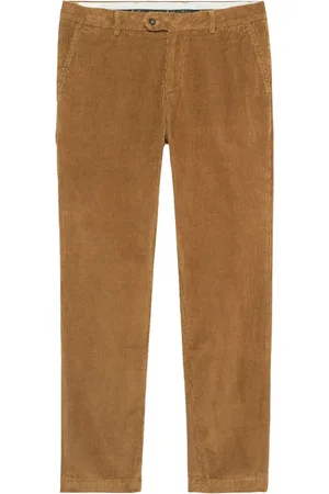 Brooks Brothers Bukser, Herre, Brun, W33, Bomuld, Stretch Cotton Chinos