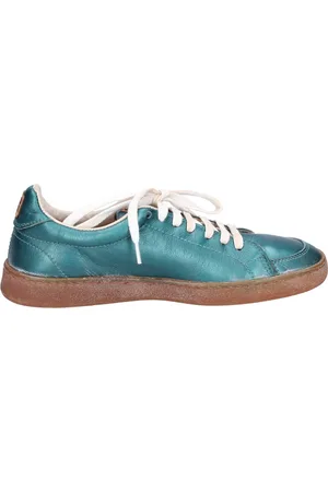 Moma Sko, Dame, Grøn, 37 EU, Læder, Vintage Læder Sneakers