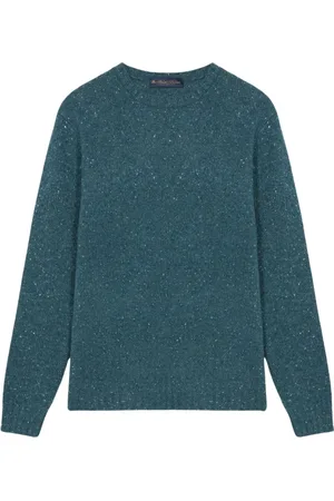 Brooks Brothers Strik, Dame, Grøn, S, Uld, Grøn uld-nylon-alpaca-blandingstrøje