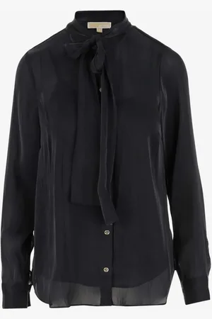 Michael Kors Bluser & Skjorter, Dame, Sort, M, Stilful Skjorte