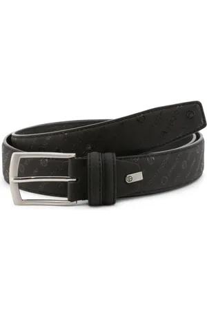Sergio Tacchini Tilbehør, Herre, Sort, 125 CM, Læder, Præget læderbælte Model St123