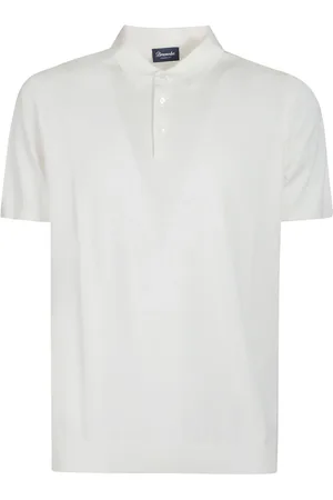DRUMOHR Top, Herre, Hvid, M, Klassisk Polo Skjorte