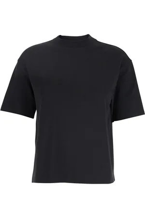 THEORY Top, Dame, Sort, S, Bomuld, Sort Crewneck Sweater Kortærmet Bomuld