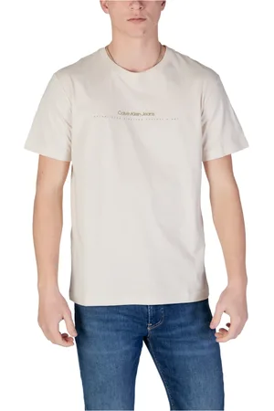 Calvin Klein Top, Herre, , L, Bomuld, Trykt Rund Hals T-Shirt