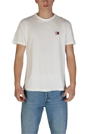 Tommy Hilfiger Top, Herre, Hvid, S, Bomuld, Klassisk Hvid Bomuldst-shirt