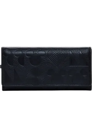 Desigual Tilbehør, Dame, Sort, ONE SIZE, Sort Clip-Fastening Pung med Lynlåslommer