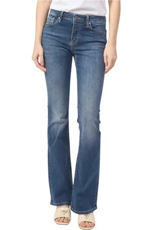 Armani Exchange Jeans, Dame, Blå, W28, Bomuld, Flared Jeans Blå
