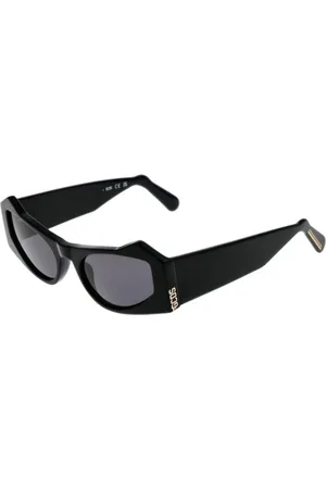 GCDS Tilbehør, unisex, Sort, ONE SIZE, Uld, Cat Eye Solbriller med UV-beskyttelse