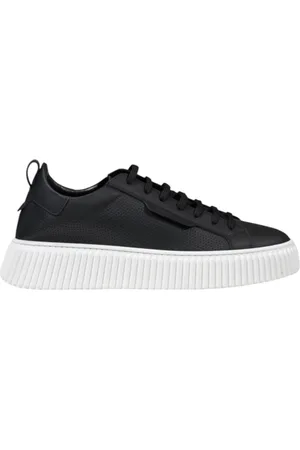 Antony Morato Sko, Herre, Sort, 41 EU, Læder, Sorte Læder Sneakers Snørestil