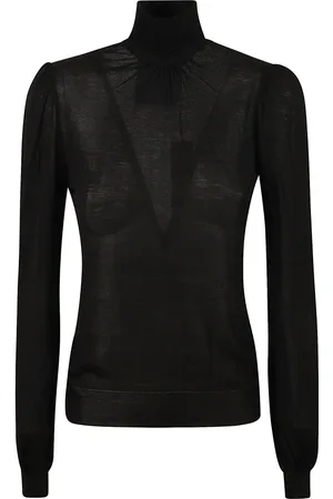 Moschino Strik, Dame, Sort, M, Sort Sweater Maglia