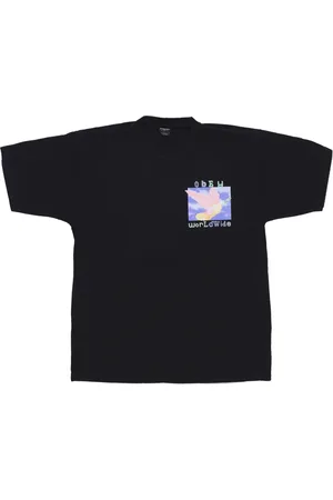 Obey Top, Herre, Sort, L, Bomuld, Fredsdue Klassisk T-shirt Jet
