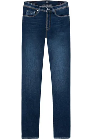 sartoria tramarossa Jeans, Herre, Blå, W32, Bomuld, Klassiske Blå Straight Jeans
