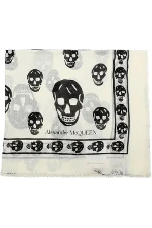 Alexander McQueen Tilbehør, Dame, Hvid, ONE SIZE, Tyl, Stof trklaeder