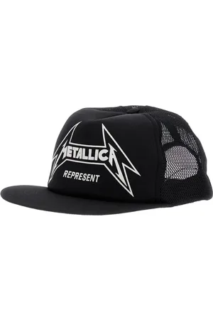 Represent Tilbehør, Herre, Sort, ONE SIZE, Bomuld, Sort baseballkasket med maxi-logo