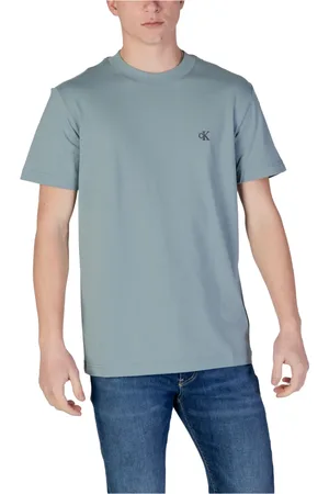 Calvin Klein Top, Herre, Grøn, L, Bomuld, Grøn Bomuldst-shirt til Mænd