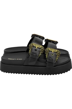 VERSACE Sko, Dame, Sort, 39 EU, Sandaler