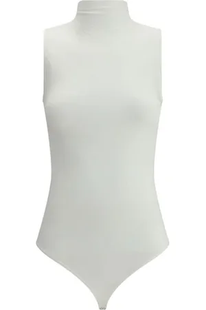 Wolford Top, Dame, Hvid, S, Mock Neck Bodysuit