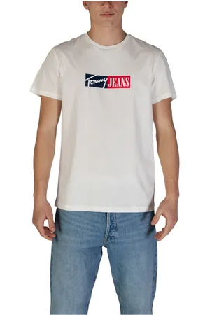 Tommy Hilfiger Top, Herre, , 2XL, Bomuld, Trykt Bomuld T-shirt til Mænd