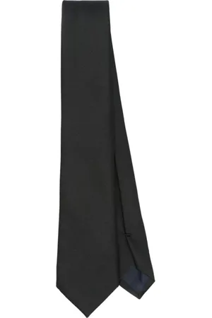 corneliani Tilbehør, Herre, Sort, ONE SIZE, Sort Selvbindende Spidstip Slips