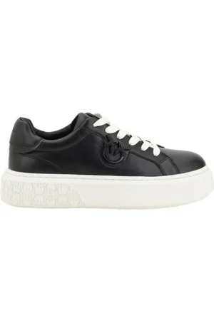 Pinko Sko, Dame, Sort, 37 EU, Tyl, Logo Platform Sneakers Urban Style