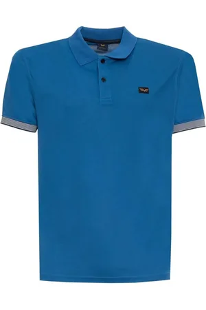 ARMATA DI MARE Top, Herre, Blå, 2XL, Polyester, Solid Polo Skjorte til Mænd