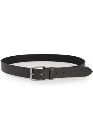 Calvin Klein Tilbehør, Herre, Brun, 110 CM, Læder, Brun Læderbælte til Mænd