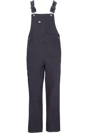 Dickies Jumpsuits & Playsuits, Dame, Sort, M, Bomuld, Canvas Bib og Brace Lange Bukser