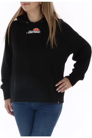 Ellesse Sweathshirts & Hoodies, Dame, Sort, L, Bomuld, Trykt hættetrøje med unikt mønster