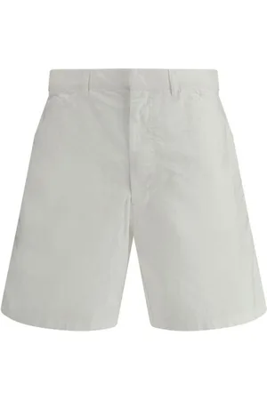 Prada Shorts, Herre, Hvid, M, Bomuld, Klassiske bomuldsshorts, regular fit