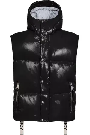 Khrisjoy Jakke, Dame, Sort, S, Uld, Sort Puffer Vest med Hætte