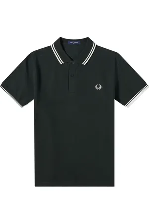 Fred Perry Top, Herre, Grøn, S, Bomuld, Twin Tipped Polo Night