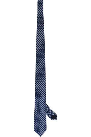 corneliani Tilbehør, Herre, Blå, ONE SIZE, Silke Jacquard Slips