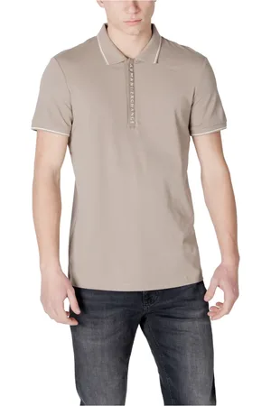 Armani Exchange Top, Herre, , S, Bomuld, Polo Skjorte med Knappelukning