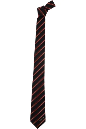 Alexander McQueen Tilbehør, Herre, Flerfarvet, ONE SIZE, Uld, Stribet Uld Slips Multifarvet Mand