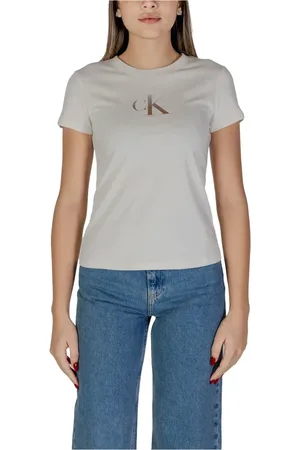 Calvin Klein Top, Dame, , XL, Bomuld, Afslappet pasform T-shirt Rund hals Bomuld