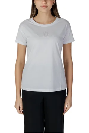 Armani Exchange Top, Dame, Hvid, XS, Uld, Elegant High-Waisted Tailored Shorts