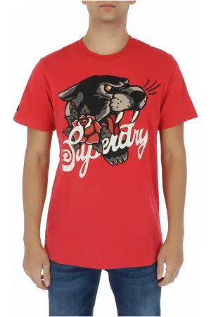 Superdry Top, Herre, Rød, XL, Uld, T-shirts
