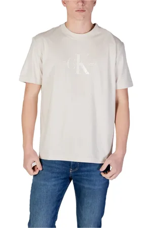 Calvin Klein Top, Herre, , S, Bomuld, Trykt Rund Hals T-Shirt