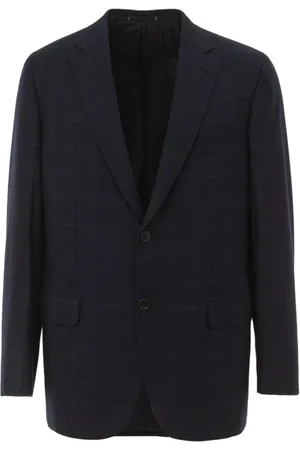 BRIONI Jakkesæt, Herre, Blå, L, Uld, Elegant Blå Uld Blazer