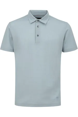 corneliani Top, Herre, Blå, L, Bomuld, Lysblå Bomuldspolo
