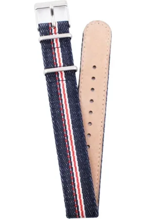 Timex Tilbehør, unisex, Flerfarvet, ONE SIZE, Denim, Multifarvet Denim Ur Rød Hvide Striber