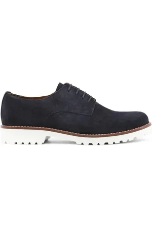 Made in italia Sko, Dame, Blå, 39 EU, Suede, Suede Derby Casual Style Sko