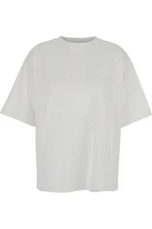 Rohe Top, Dame, Hvid, S, Bomuld, Hvid Crewneck T-shirt og Polo