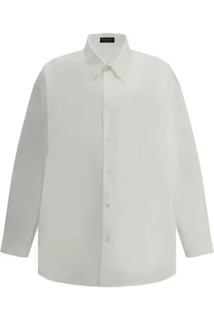 Balenciaga Skjorte, Herre, Hvid, 3XS, Bomuld, Minimal Bomuldsskjorte Model 617527