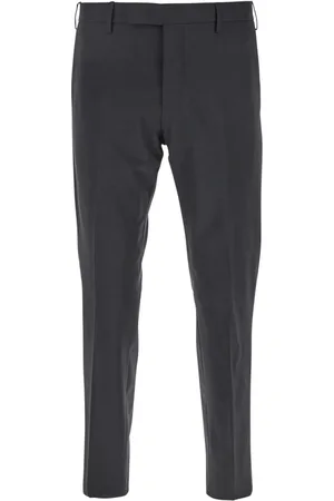PT Torino Bukser, Herre, Grå, 2XL, Slim Tailored Grå Flannel Bukser