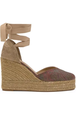 Castaner Sko, Dame, Flerfarvet, 36 EU, Jute, Alpargata MED 11 CM Kilehæl