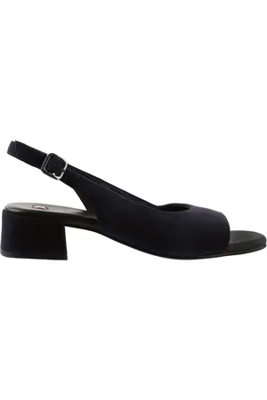 Högl Sko, Dame, Blå, 40 1/2 EU, Uld, Elegant Peep-Toe Sandal