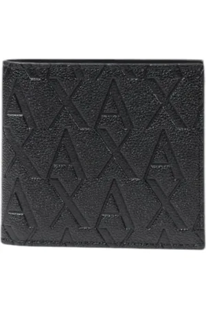 Armani Exchange Tilbehør, Herre, Sort, ONE SIZE, Polyester, Minimalistisk Polyester Pung til Mænd