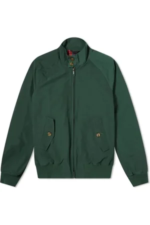 Baracuta Jakke, Herre, Grøn, XS, Bomuld, Racing Harrington Jakke